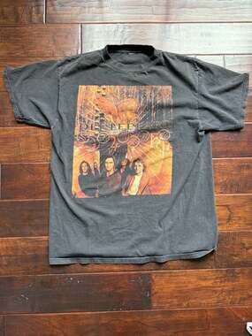 DEF LEPPARD SLANG VINTAGE CONCERT SHIRT ROCK BAND PHOTO FRONT BACK WINGS 1996